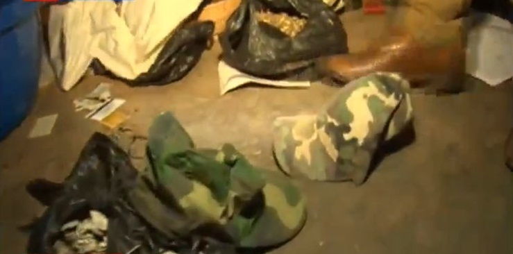 Army caps found at Kitata's office in Wakaliga