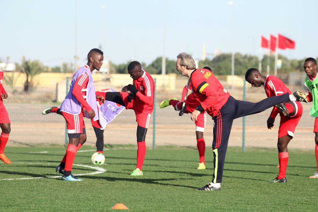 Cranes training yesterday in Marrakech