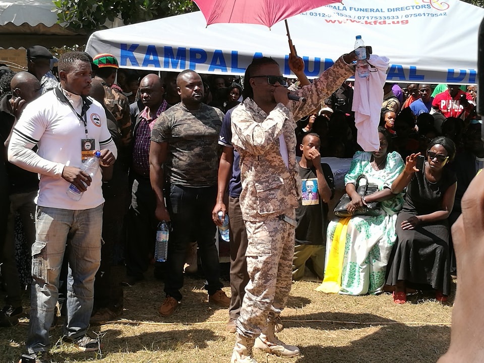 Wizzo spoke at the send off of his musical partner Radio