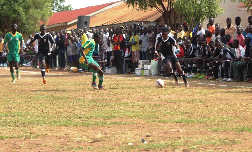 Lango’s Allan Okello, a player with KCCA and Uganda U-20 during their match with Acholi. Acholi won the derby 2-0 in Lira