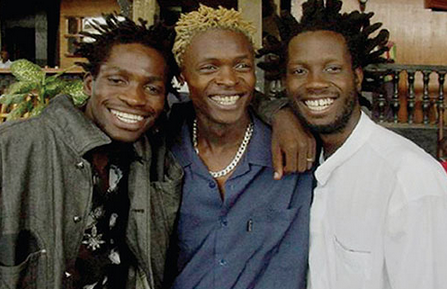 Bobi Wine, Chameleone & Bebe Cool during their happy days