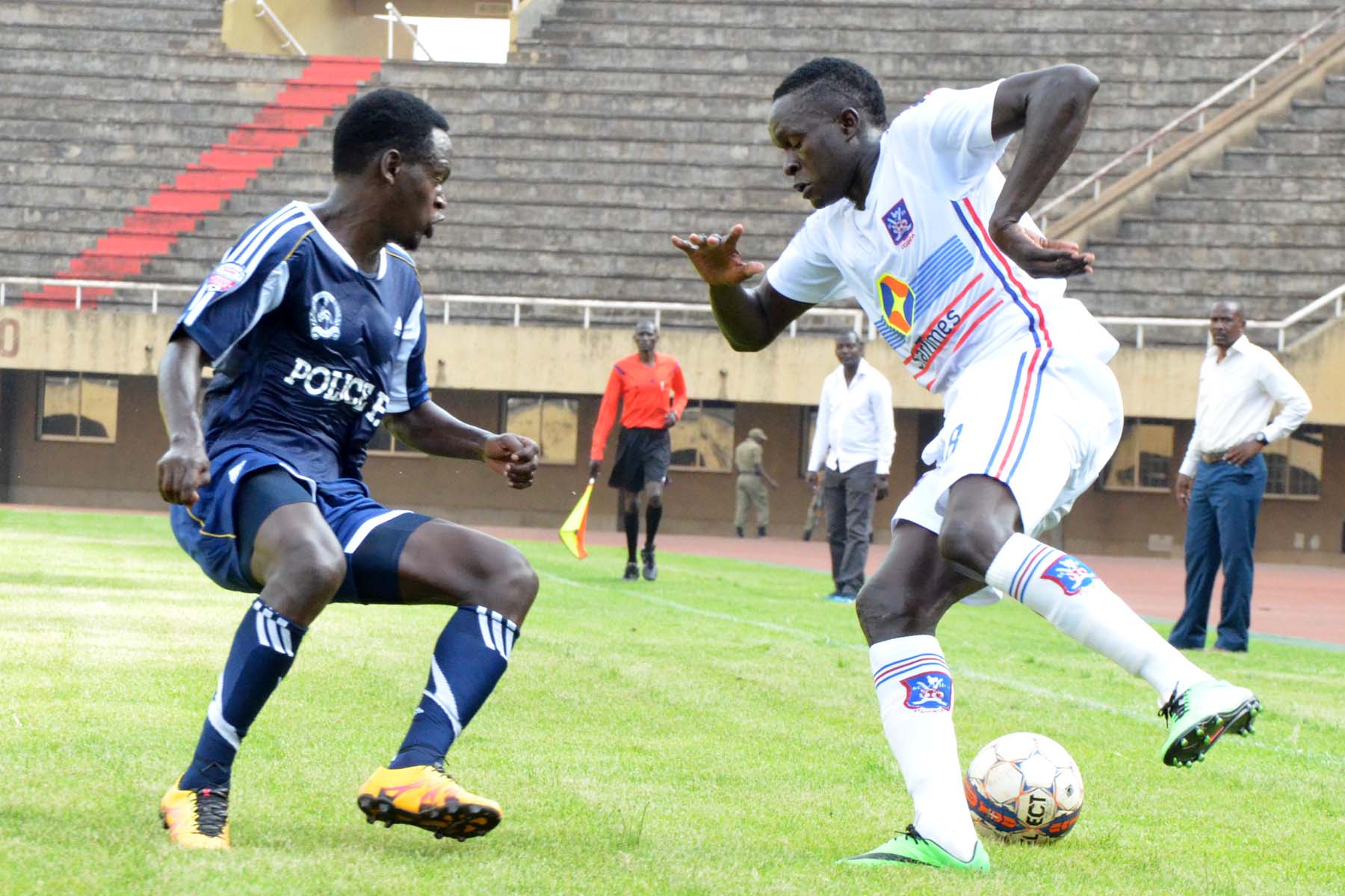 Police v SC Villa in action