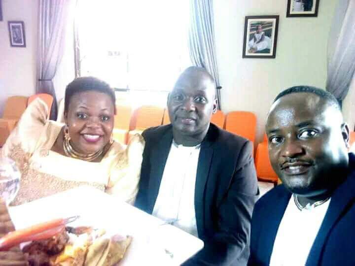 From L-R; Kusasira, Seruga and Sekamate during the Kukyala ceremony