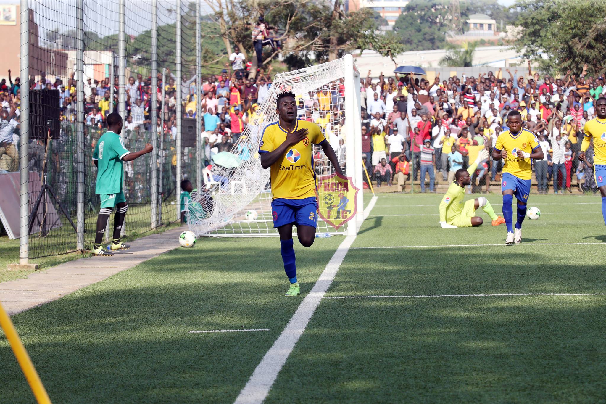 Muhammad Shaban celebrating after scoring against St.George