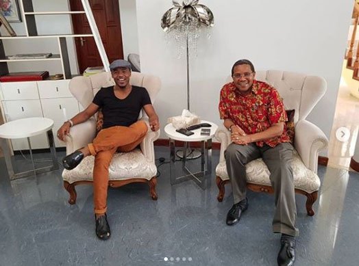 Ali Kiba with former Tanzania president, Jakaya Kikwete