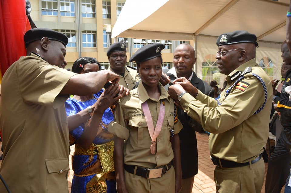 Chelengat Mercyline promoted to the rank of Assistant Inspector of police.