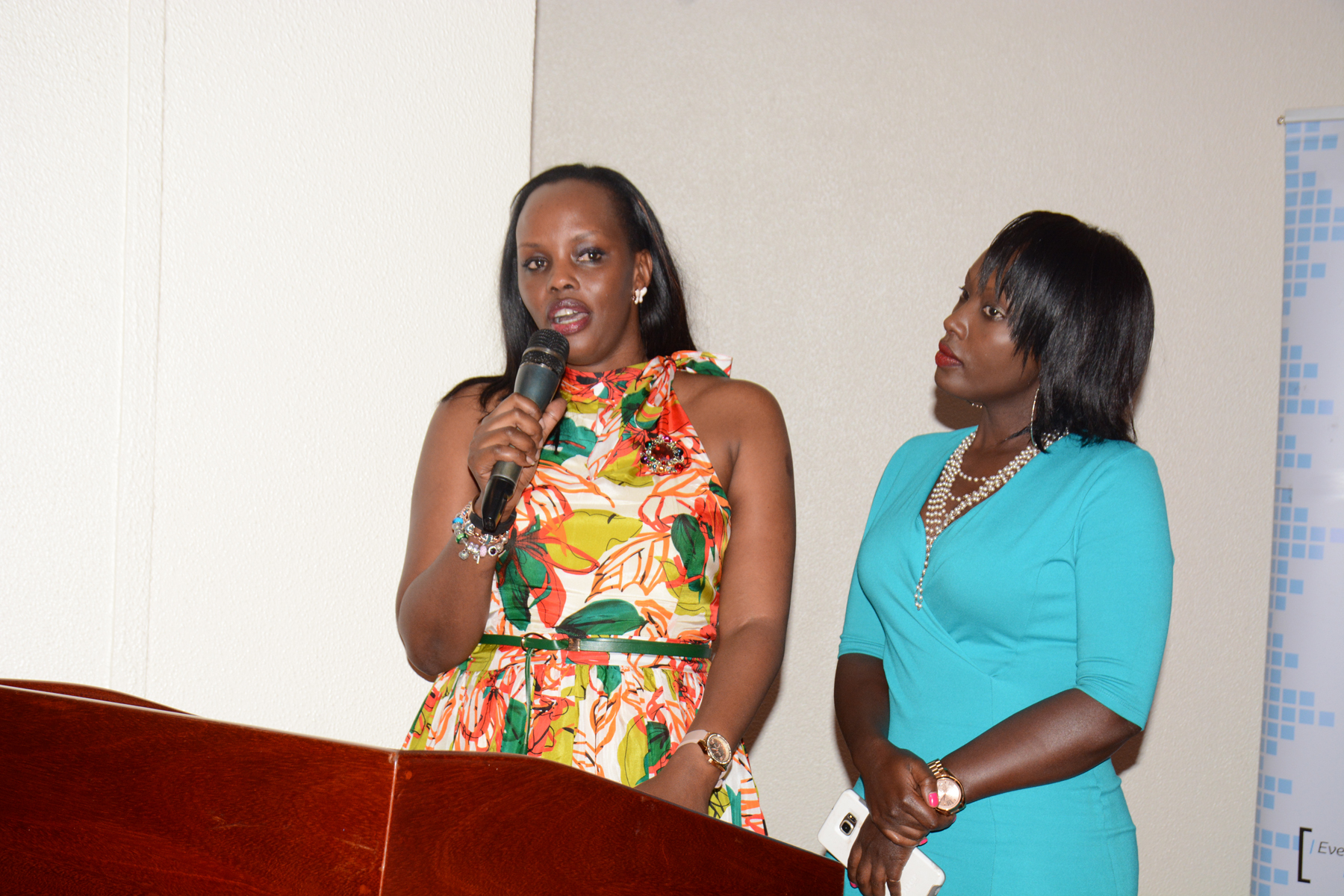 Jack Pemba's wife, Sheebah Kassami (R) celebrated clocking 40 years yesterday