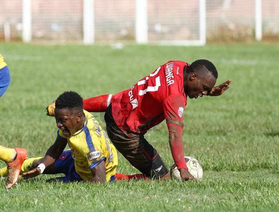 KCCA playmaker Allan Okello had a torrid afternoon at St. Marys when his club came up against Tadeo Lwanga's Vipers SC (All Photos by John Batanudde)