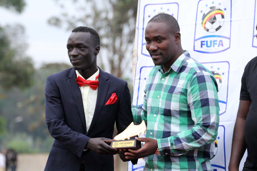 Amuka Bright Stars’ Dickens Okwi finished as top scorer with 14 goals.