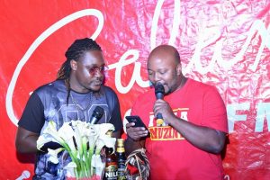 Kent of the Kent and Floso duo was excited for the nomination by Galaxy FM 100.2 listeners when interacting with DJ Nimrod at the awards launch night