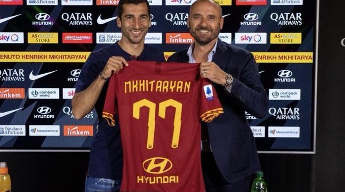 Mkhitaryan joins Roma on loan from Arsenal