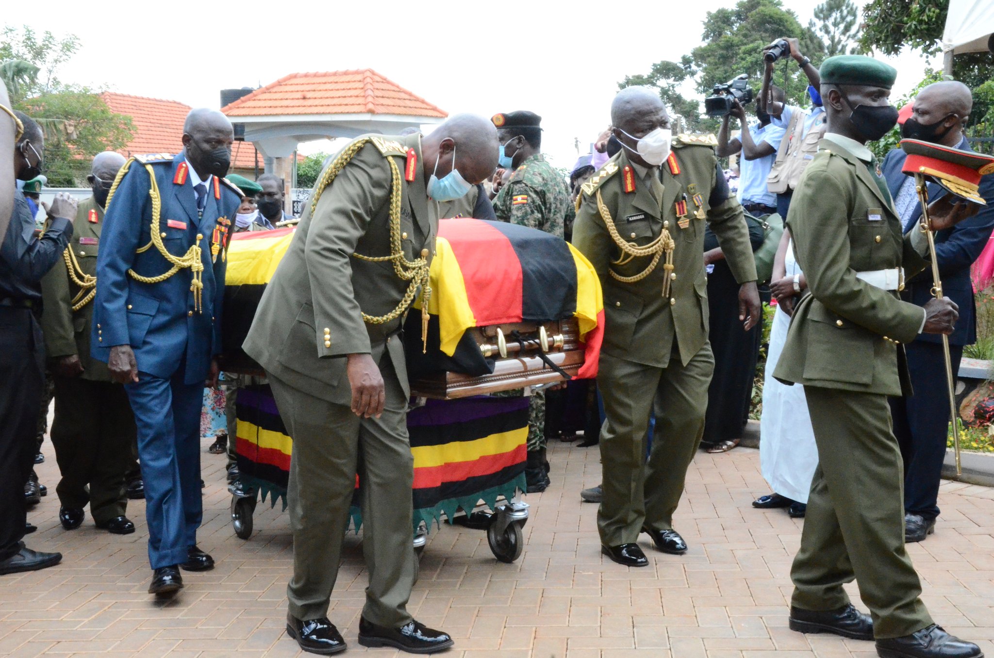 Pictures; Somber mood In Kira As Maj Gen Lokech Body Is Brought Home