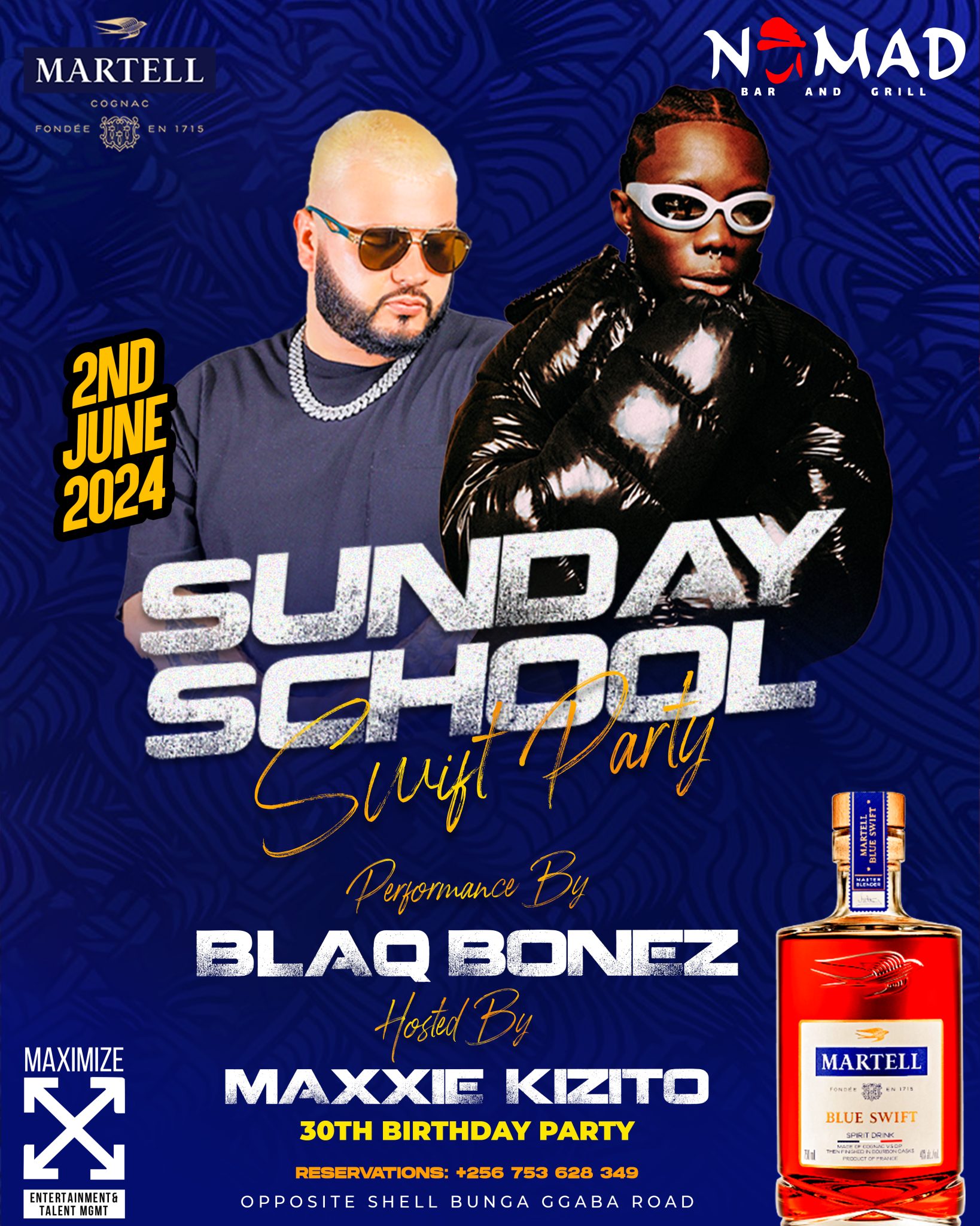 Blaqbonez to rock Nomad Sunday School Swift Party this Sunday